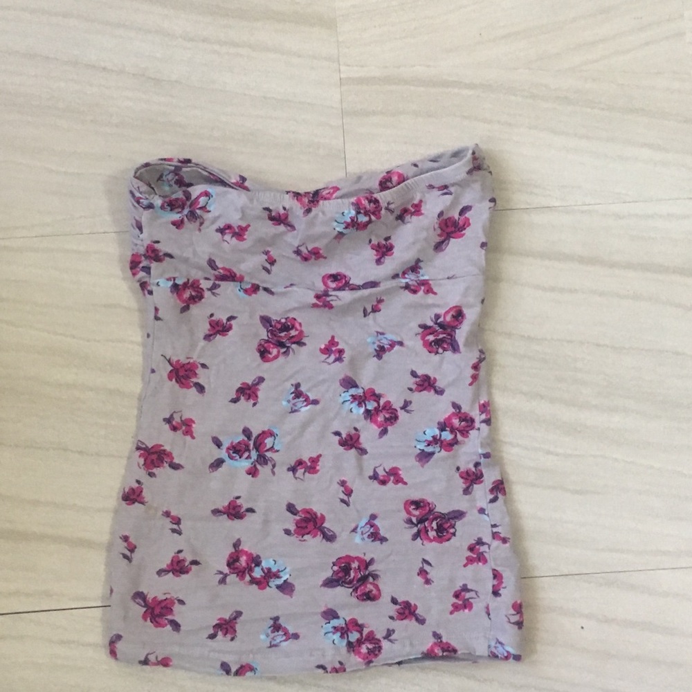 Size small strap less crop top